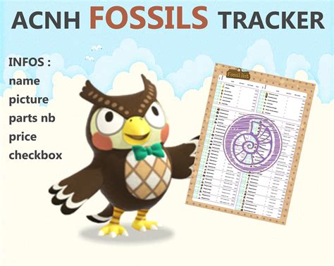 animal crossing fossil checklist